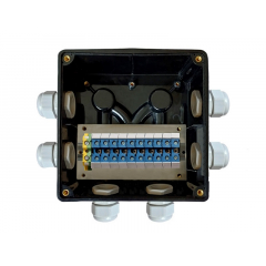 Коробка коммутационная усиленная 183х180х97 Гранд-АЯКС IP67/IP66, Wago, винтовые крепления