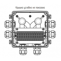 Коробка коммутационная усиленная 183х180х97 Гранд-АЯКС IP67/IP66, ВК10мм2, винтовые крепления