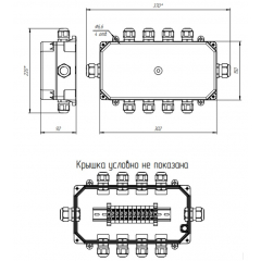 КСГК-2 АЯКС IP66 Кабельные вводы под плоский греющий кабель 3-6/6-13 мм