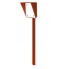 Стойка для считывателя Аякс 300х400 мм, черная, Базовая, наклонная