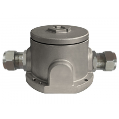 Коробка взрывозащищённая «АЯКС» У исп.00, шахтная, рудничная, IP68, нержавеющая сталь (