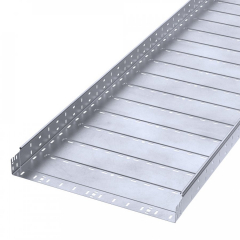 Лоток перфорированный Профи INOX (AISI 316) 600х80х6000 (1,2 мм) (12 м/уп) Промрукав