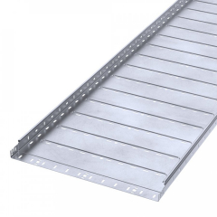 Лоток перфорированный Профи INOX (AISI 316) 600х50х3000 (1,0 мм) (6 м/уп) Промрукав