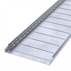 Лоток перфорированный Профи INOX (AISI 316) 400х50х6000 (1,0 мм) (12 м/уп) Промрукав