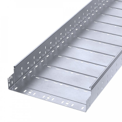 Лоток перфорированный Профи INOX (AISI 316) 400х100х6000 (1,0 мм) (12 м/уп) Промрукав