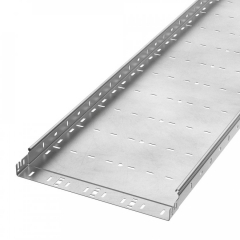Лоток перфорированный Профи INOX (AISI 304) 400х50х6000 (2,0 мм) (12 м/уп) Промрукав