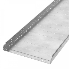 Лоток перфорированный Профи INOX (AISI 304) 600х80х6000 (1,5 мм) (12 м/уп) Промрукав