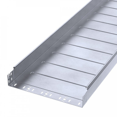 Лоток неперфорированный Профи INOX (AISI 316) 400х80х6000 (1,0 мм) (12 м/уп) Промрукав
